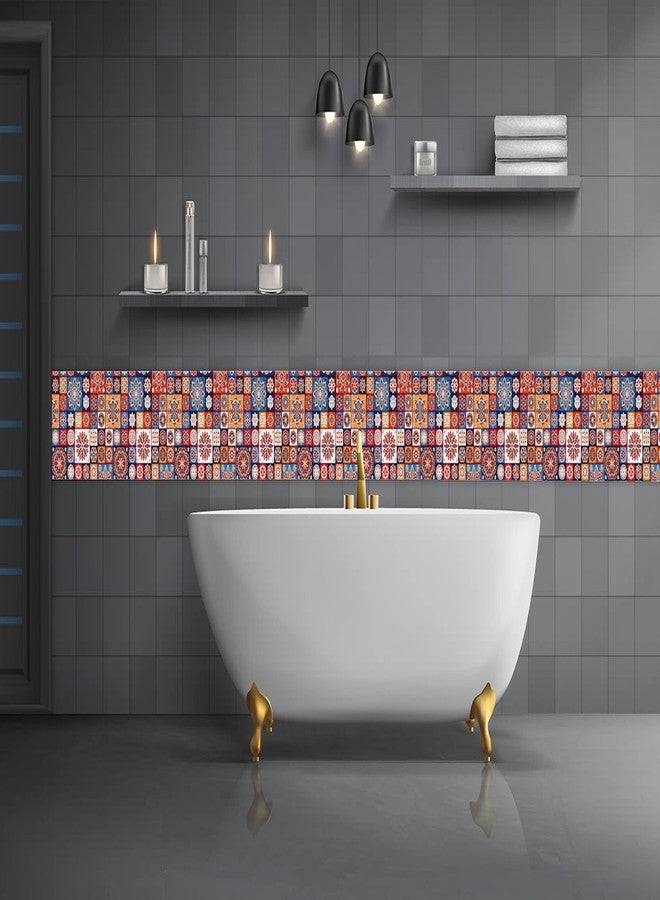 Infinity Interiors Self Adhesive Wall Tile Stickers for Home Living Room Bedroom Kitchen Stylish Walls Floor, Vinyl Oil Proof & Waterproof(Wide 6 in, Length 48 Inches 3 Strip..) (Design03) - Image 3